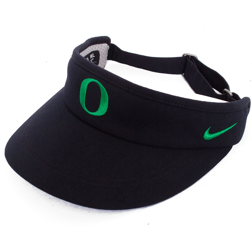 Classic Oregon O, Nike, Black, Visor, Performance/Dri-FIT, Accessories, Unisex, Football, Sideline, Twill, Coaches, 799128